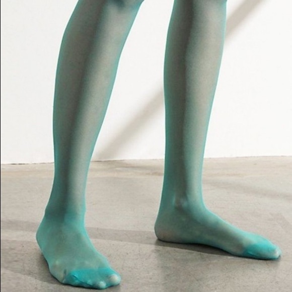 sheer green tights